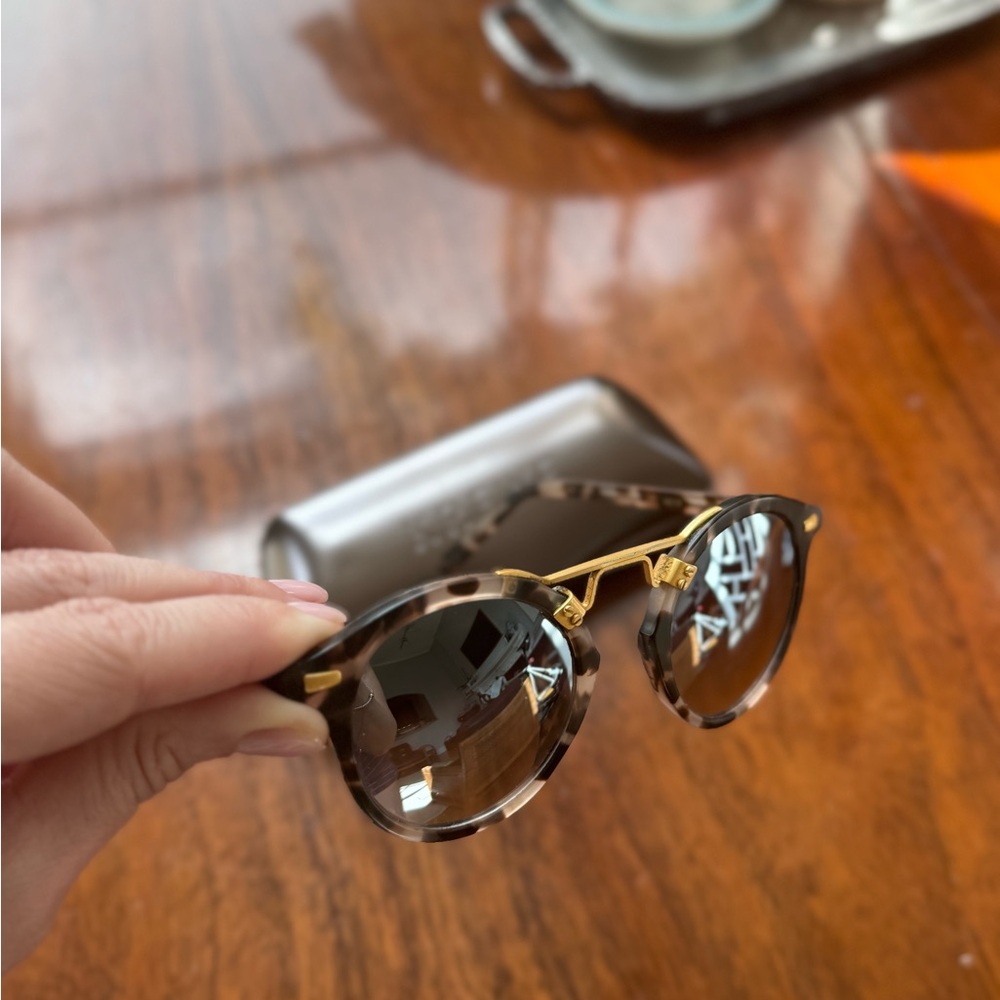Krewe St Louis Matte Sunday mirrored sunglasses - Picture 3 of 5